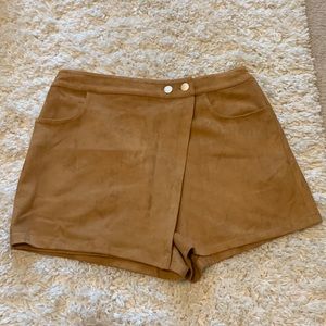 Light brown suede shorts!